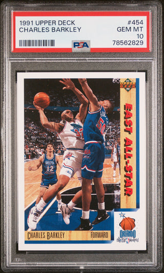1991 UPPER DECK CHARLES BARKLEY  #454 - PSA 10