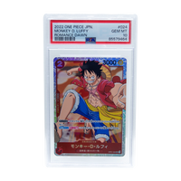 Monkey D. Luffy #024 (Holo, Romance Dawn) Trading Card - 2022 One Piece Japan - PSA 10