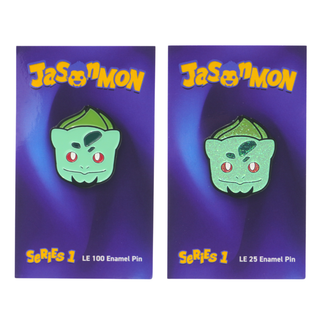 Jasonmon Bulbasaur Pin - 7BAP Exclusive /100pcs **Shot at Chase Glitter/25pcs**