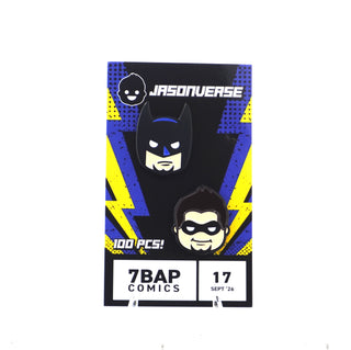 * Jasonverse DC Batman & Robin Pin Set – 7BAP Exclusive /100 pieces