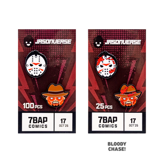 Jasonverse Freddy vs Jason Enamel Pins LE 125 - Chance at Chase