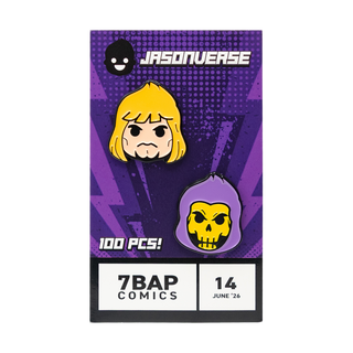 * Jasonverse Masters of the Universe He-Man & Skeletor Pin Set – 7BAP Exclusive /100 pieces