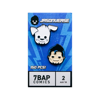 Jasonverse Superman & Krypto Pin Set - 7BAP Exclusive /150pcs