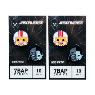 Jasonverse Star Wars Luke Skywalker & Darth Vader Pin Set - 7BAP Exclusive /100pcs **Shot at Chase Glitter/25pcs**