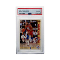 ⋆ Magic Johnson #57 Trading Card - 1991 Upper Deck - PSA 10 ⋆