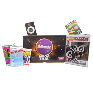 Music Mega Box - Funko Pop, Booster Packs, Enamel Pin & Bonus Items