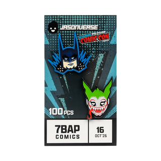 * Jasonverse  Absolute Batman & Joker Enamel Pin LE 100 - NYCC 7BAP Exclusive Limited Edition (Chance at GITD Chase)