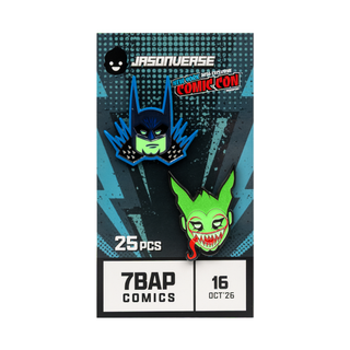 * Jasonverse Absolute Batman & Joker GITD Chase Enamel Pin LE 25 - NYCC 7BAP Exclusive Limited Edition