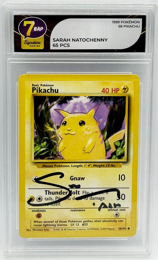 Sarah Natochenny Signature Series - Pikachu Card