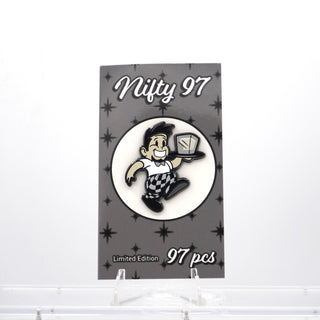 * 7BAP NYCC 2025 Nifty '97 Jason Enamel Pin Black & White /97 pieces