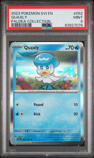 2023 POKEMON SVI EN-SCARLET & VIOLET QUAXLY PALDEA COLLECTION #52 PSA 7 Bucks a Pop 2023 POKEMON SVI EN-SCARLET & VIOLET QUAXLY PALDEA COLLECTION #52 PSA 7 Bucks a Pop