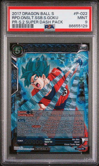 2017 DRAGON BALL SUPER RPD.ONSLT.SSB.S.GOKU #P-022 - PSA 9