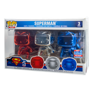 Superman Chrome 3-Pack Funko Pop! PopShield Protector