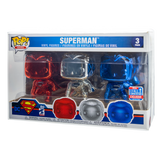 Superman: Justice League Chrome 3-Pack PopShield Protectors 5-Count (10.5" x 3.7" x 6.6") FREE SHIPPING IN U.S.