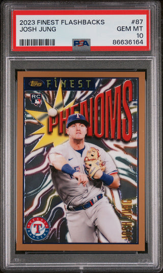 2023 TOPPS FINEST FLASHBACKS JOSH JUNG  #87 - PSA 10