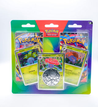 * Pokemon TCG: Enhanced 2-Pack Blister (2026) (Oddish, Gloom, & Vileplume) with Collectible Coin