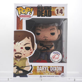 * Funko Pop! Daryl Dixon Bloody, The Walking Dead 14 – Harrison's Exclusive /3000 Made Vinyl Figure in PopShield Protector