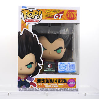 * Funko Pop! Super Saiyan 4 Vegeta, Flocked, Dragon Ball GT, Funko Special Edition Exclusive 2078 Vinyl Figure in PopShield Protector