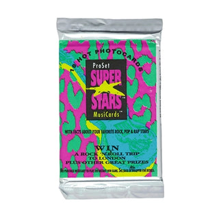 1991 Pro Set Super Stars MusiCards Cards Unopened Pack