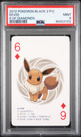 2012 POKEMON BLACK 2 PLAYING CARDS EEVEE # - Graded PSA MINT 9