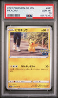 2022 POKEMON GO JAPANESE PIKACHU #27 - Graded PSA GEM MT 10