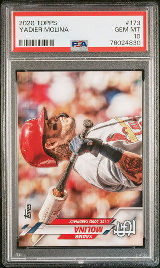 2020 TOPPS YADIER MOLINA  #173 - PSA 10