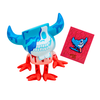 Melting Popsicle Gastley with Enamel Pin by Mischief Toys - SDCC 7BAP Exclusive Limited Edition /240 made
