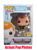 Freddy Funko (White Ranger) SE - 2017 SDCC Exclusive/525 Made [Condition: 6.5/10] **Broken Insert**