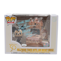 * Signature Series Bret Iwan Signed Pop - Hollywood Tower Hotel and Mickey Mouse