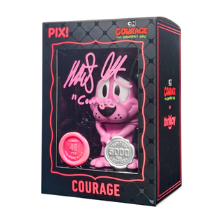Marty Grabstein Signed Courage The Cowardly Dog ThrillJoy PIX! 1:6 Shot at Chase - 7BAP Signature Series