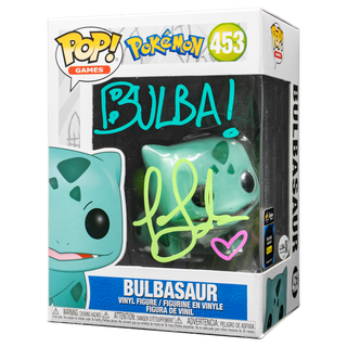 Tara Sands Signed Bulbasaur Funko Pop - 7BAP Signature Series