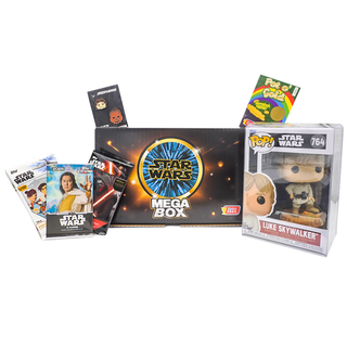 Star Wars Mega Box - Funko Pop, Booster Packs, Enamel Pin & Bonus Items