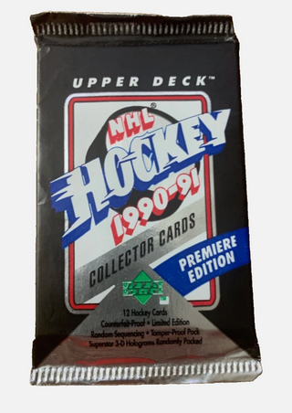 1990-91 Upper Deck NHL Hockey Factory Sealed Unopened Pack