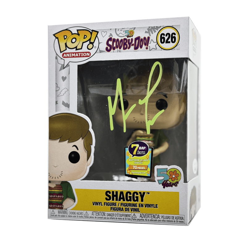 Popular Funko Pop! Scooby Doo: Shaggy w/Sandwich #626 *Autographed by Matthew Lillard*