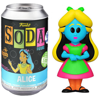 Funko Soda Alice Blacklight, International, Sealed - Funko Shop Exclusive **Chase**