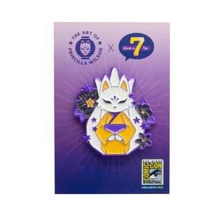 Seated Soonay (Yellow Kimono) Enamel Pin by Priscilla Wilson Pin - 7BAP Exclusive /100 pcs