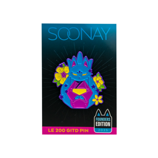 * Seated Soonay Glow in the Dark Enamel Pin by Priscilla Wilson – 7BAP Exclusive Founders Edition /200 pieces
