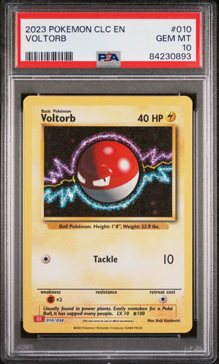 2023 POKEMON CHARIZARD & HO-OH ex DECK VOLTORB #10 PSA 10