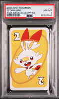 2020 UNO POKEMON SCORBUNNY # - Graded PSA NM-MT 8