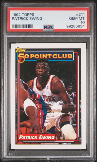 1992 TOPPS PATRICK EWING  #211 - PSA 10
