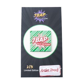 * Artist Proof 7BAP Christmas Enamel Pin (Green Candy Cane) – 7BAP Exclusive /50 pieces **Chase**