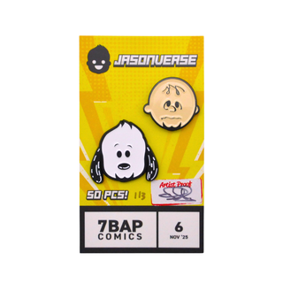 * Jason Signed Pin – Artist Proof Jasonverse Snoopy & Charlie Brown Pin Set – 7BAP Exclusive /1 of 3 pieces