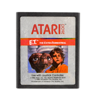 * Original Vintage Atari 2600 Cartridge – E.T.