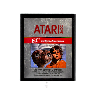 * Original Vintage Atari 2600 Cartridge – E.T.