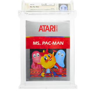 Graded Atari 2600 Cart in Box (Sealed) - Ms. Pac-Man WATA 9.2/A++