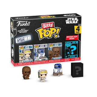 Bitty Pop! Luke Skywalker (Hoth), R2-D2, Chewbacca, & Mystery Bitty 4-Pack