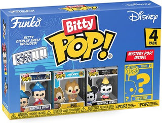 Bitty Pop! Sorcerer Mickey, Dale, Princess Minnie & Mystery Bitty (Series 3) 4-Pack