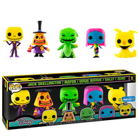 Nightmare Before Christmas (Black Light, Glow in the Dark) 5-Pack - Walmart Exclusive [Condition: 8/10]
