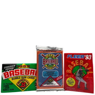* Bundle of 3 Baseball Trading Card Packs