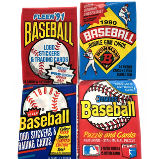 * Bundle of 4 Baseball Trading Card Packs